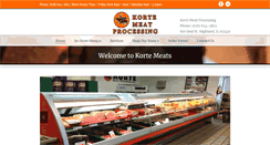 Desktop Screenshot of korte-meats.com